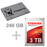 240 SSD + 3TB