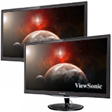 2 x Viewsonic 24" 1ms