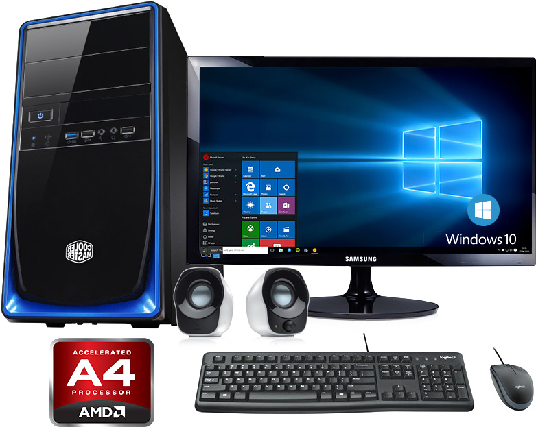 Our base model desktop computer package